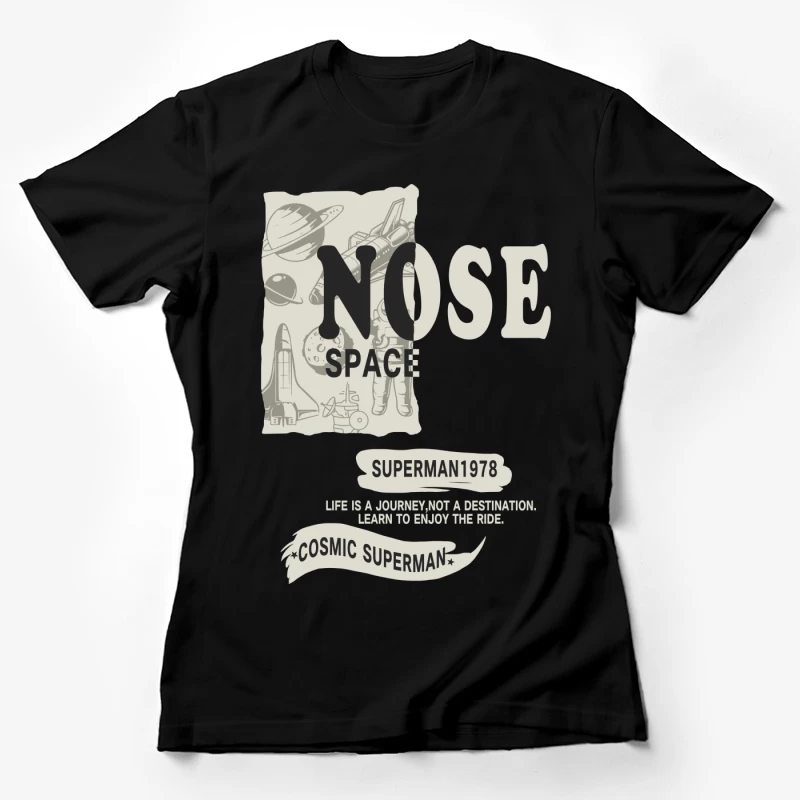 Kosmisches Raumfahrt-Abenteuer Damen T-Shirt