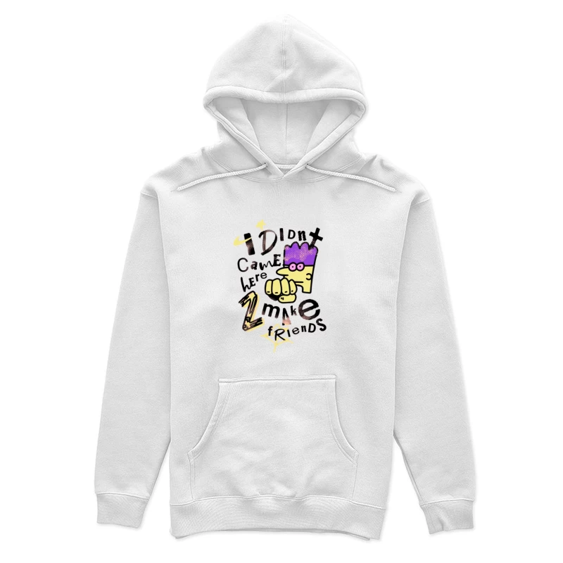 Comic-Stil Charakter mit frechem Spruch Damen Pullover Hoodie