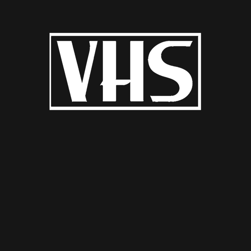 VHS Typography Outline Design Male T-Shirt