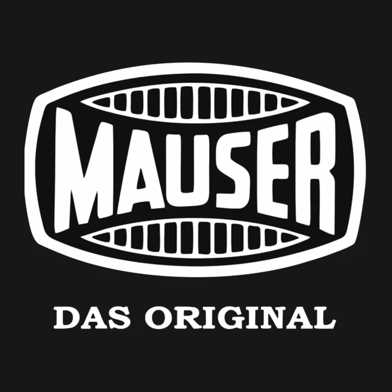 Vintage Mauser Firearms Company Logo with "Das Original" Text Male Pullover Hoodie