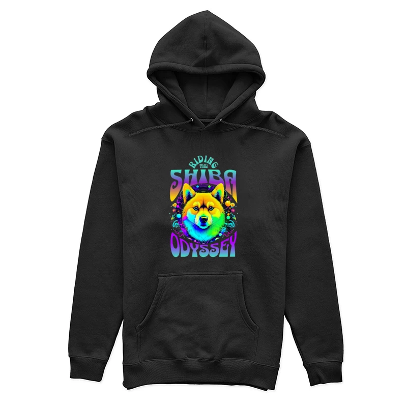 Shiba Abenteuer im Weltraum Damen Pullover Hoodie