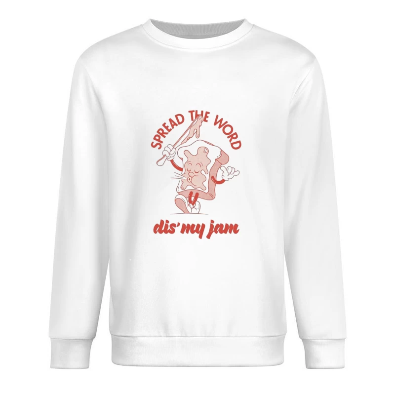 Personnage joyeux de tartine Homme Sweat-shirt à enfiler