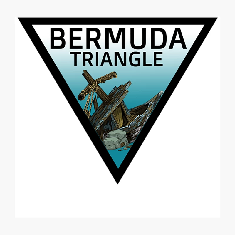 The Bermuda Triangle - Addams Family Travel Badge Throw Pillow