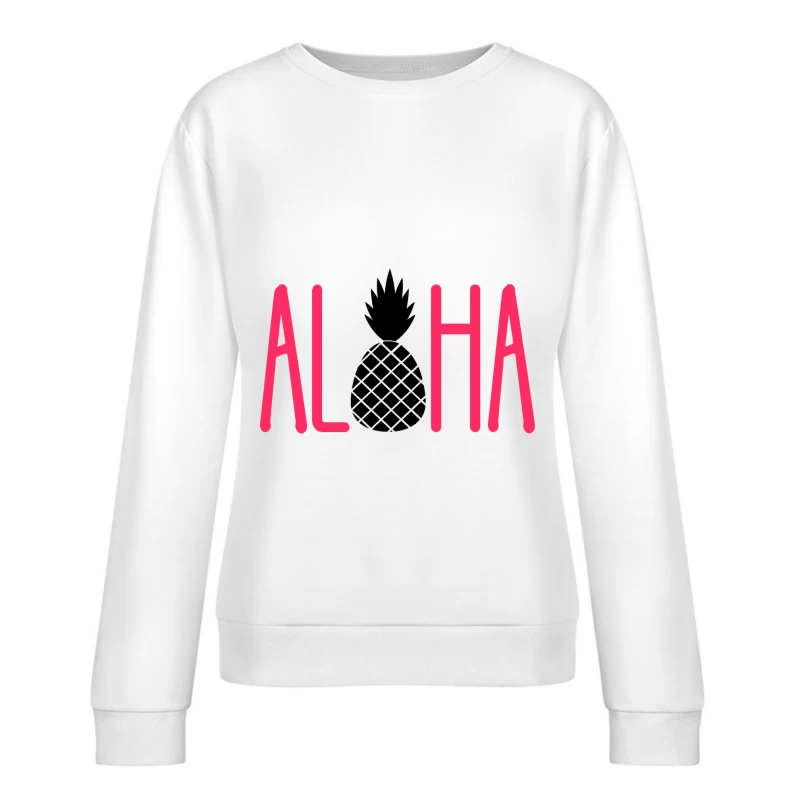 Lettres amusantes en rose Femme Sweat-shirt à enfiler