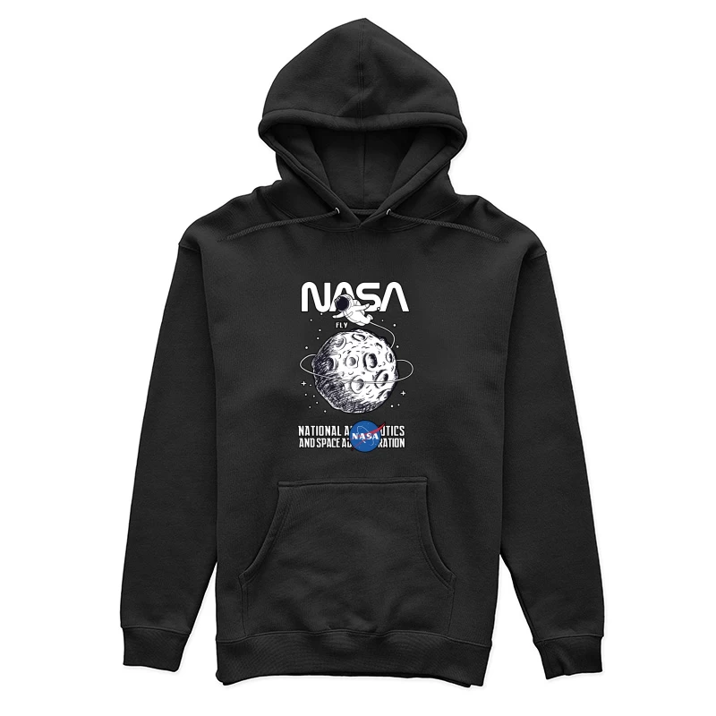 NASA-Entwurf mit Astronauten und Mond Damen Pullover Hoodie