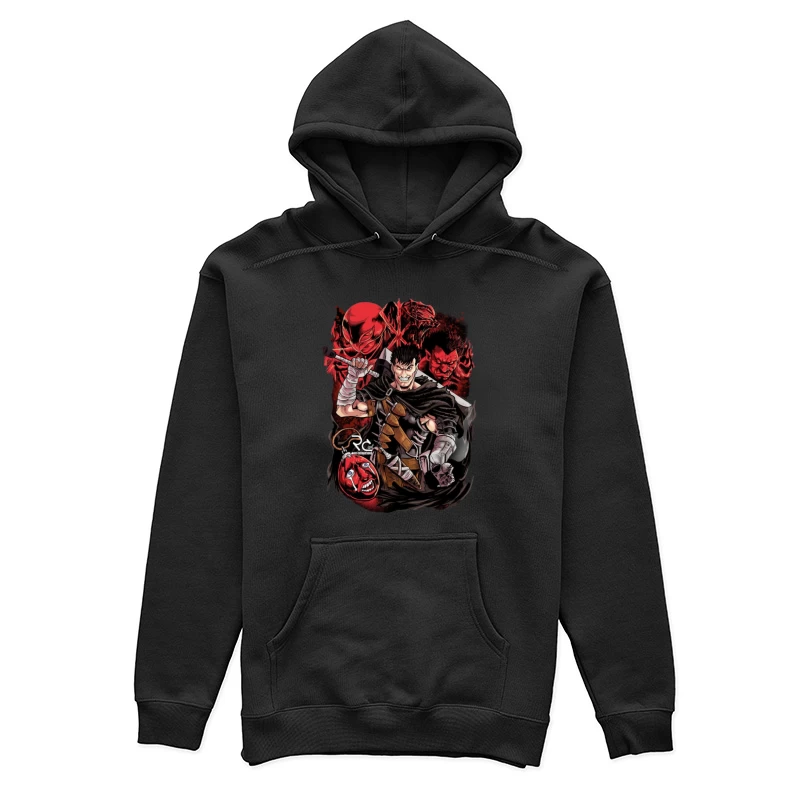 Düstere Krieger und Dämonen Damen Pullover Hoodie