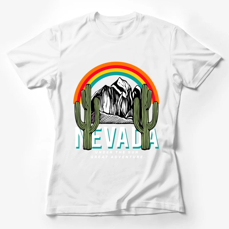 Regenbogen Nevada Abenteuer Damen T-Shirt