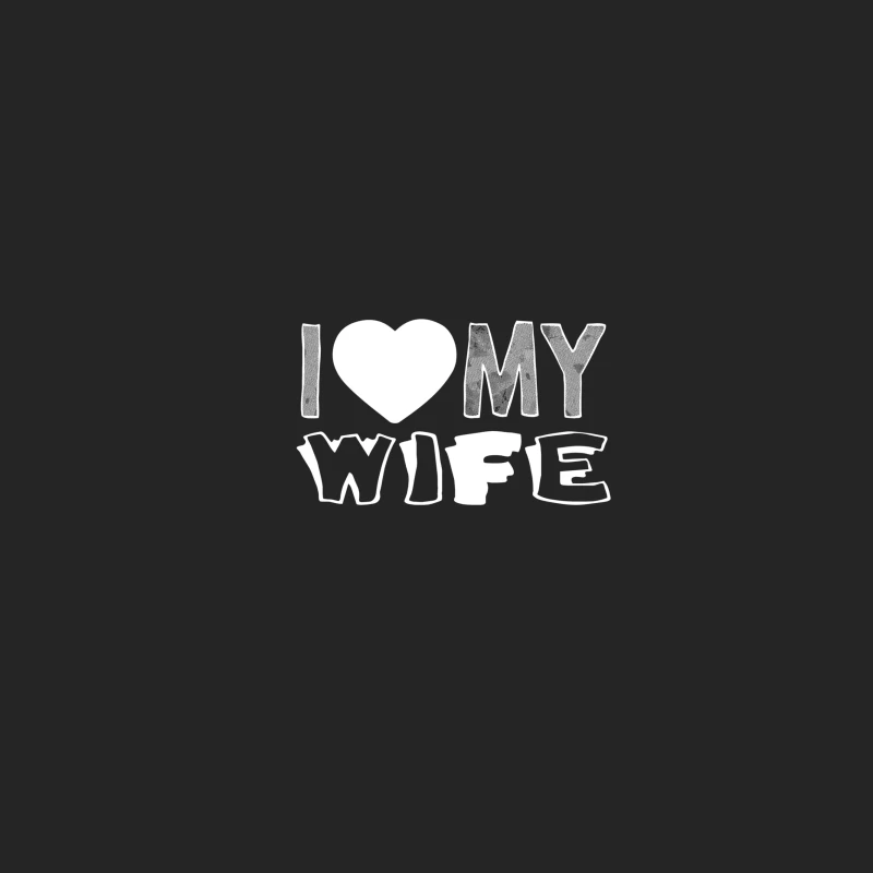 Design 'I Love My Wife' Blanc Femme Sweat-shirt à enfiler