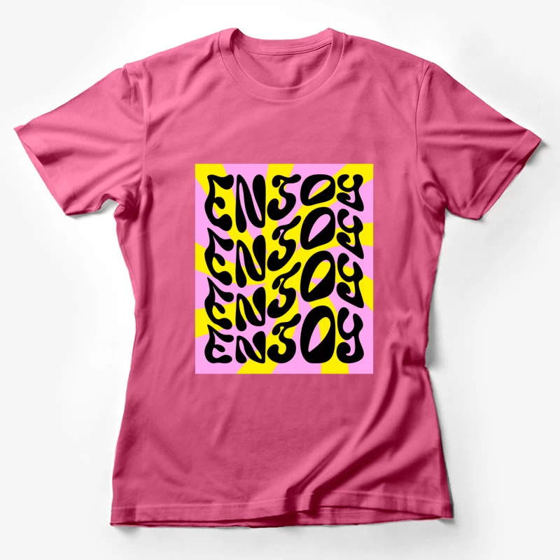 Psychedelisches Genießendes Design Damen T-Shirt
