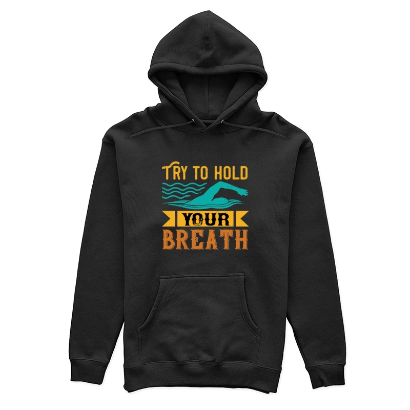 Essayez de retenir votre souffle avec la natation Femme Sweat à capuche