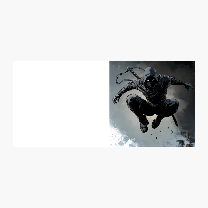 Mysterious Ninja Leaping into Action Coffee Mug