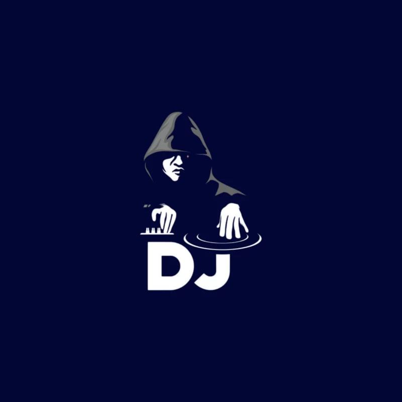 DJ Performing in Silhouette Desk Mat