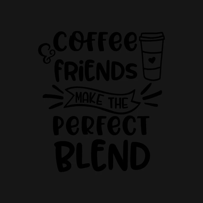 Le mélange parfait: café et amis Femme Manches Longues T-Shirt