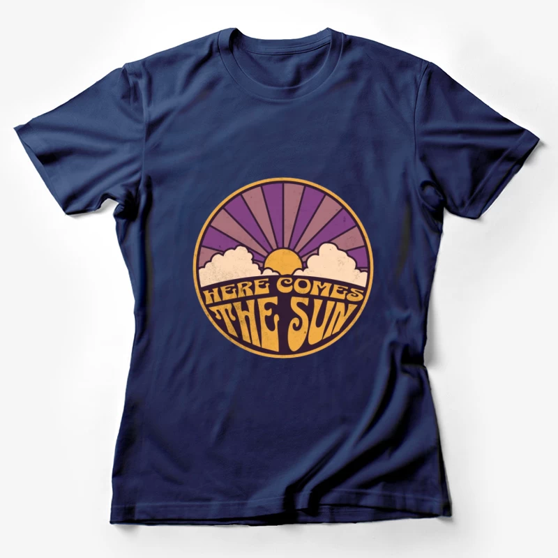 Lever de Soleil Rétro avec Nuages Femme T-Shirt
