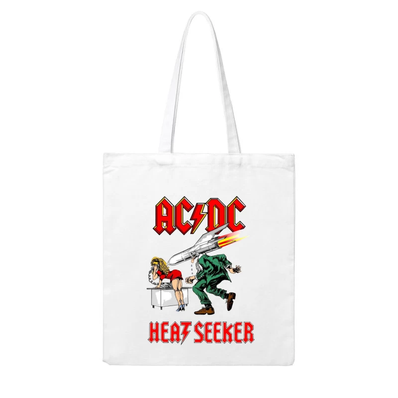 Retro Rock - AC/DC HEATSEEKER Cotton Tote Bag