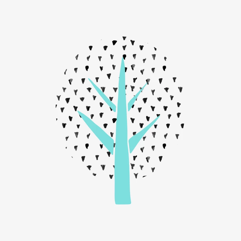 Arbre Givré en Vecteur Homme Sweat-shirt à enfiler