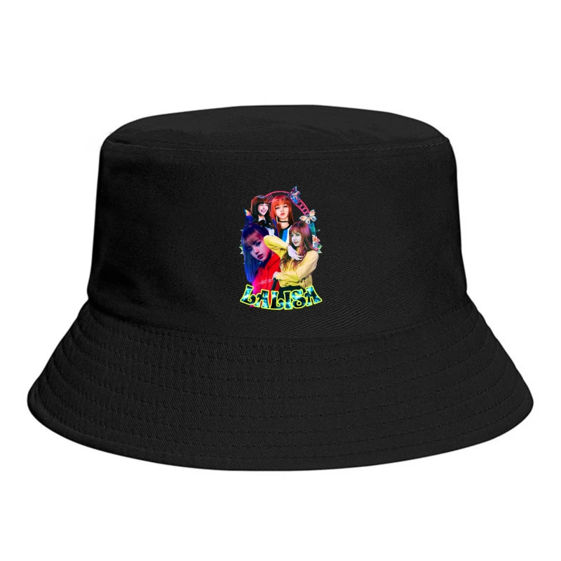 Collage of a K-Pop Female Artist Bucket Hat