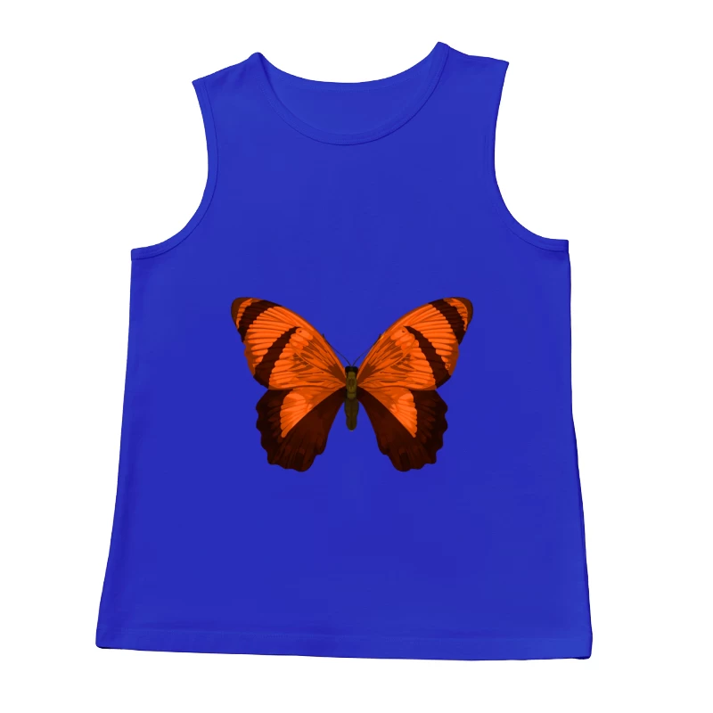 Leuchtender orangefarbener Schmetterling Herren Tanktops