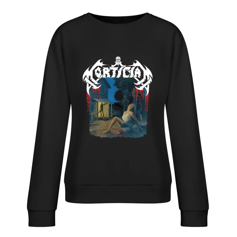 Mortician Chainsaw Dismemberment Female Pullover Sweatshirt