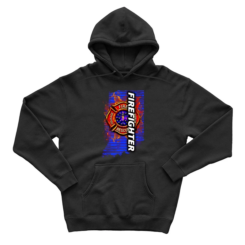 Emblème de Pompier avec Honneur et Courage Homme Sweat à capuche