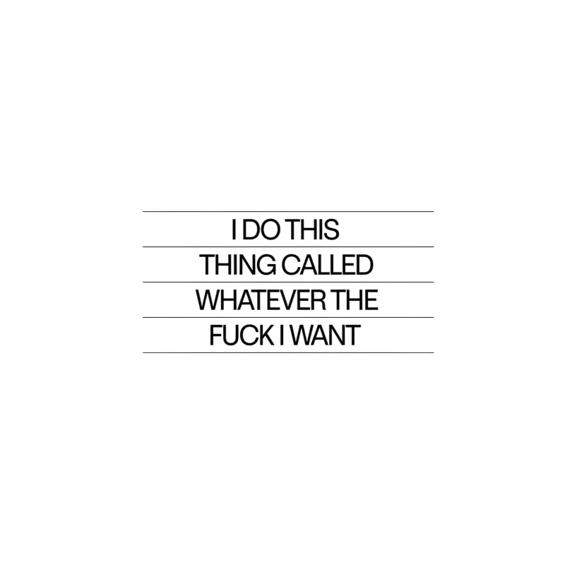 Rebellious Attitude Text: Doing Whatever I Want Tapestry