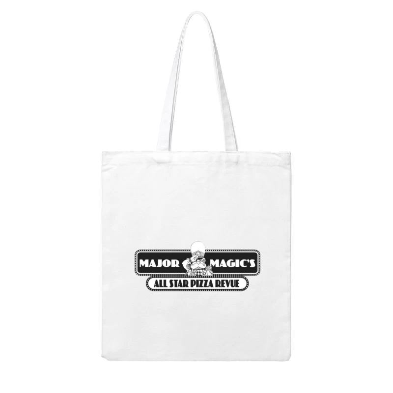 Major Magic's All Star Pizza logo Cotton Tote Bag