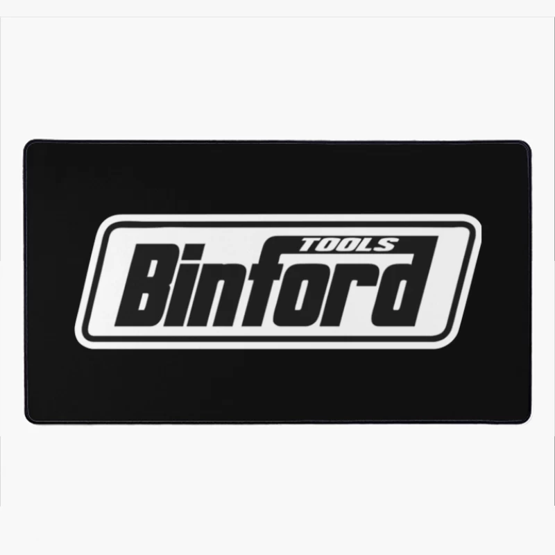 Binford Tools Black and White Company Logo Desk Mat