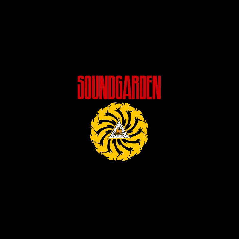 Soundgarden Band Logo with Badmotorfinger Album Symbol iPhone Case