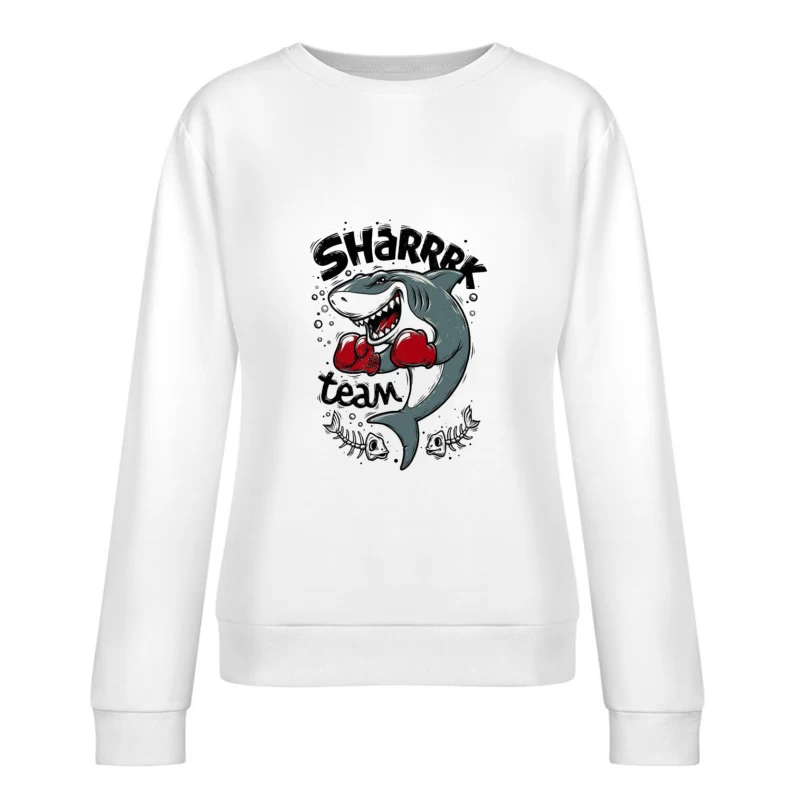 Boxender Hai Team-Logo Damen Pullover Sweatshirt