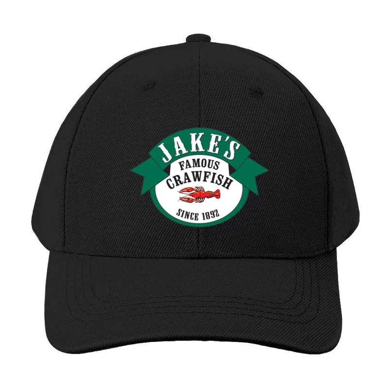 Jake's Famous Crawfish Restaurant - Historic Seafood Logo Since 1892 Baseball Cap