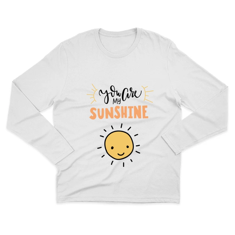 Soleil et message d'amour Homme Manches Longues T-Shirt