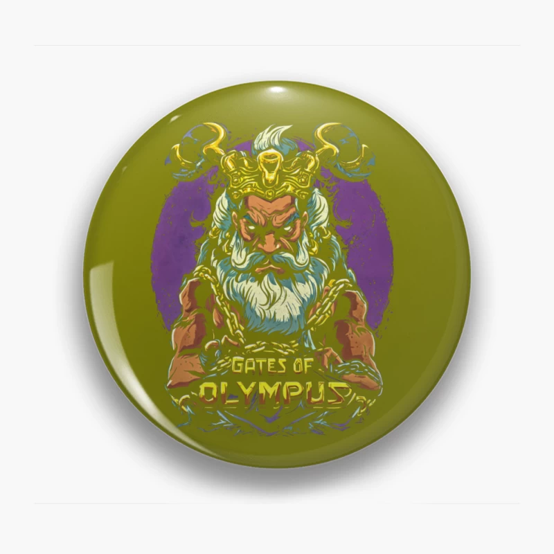 Mythological Illustration of Zeus from Greek Mythology Pin
