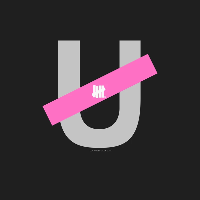 Undefeated Logo mit Pinkem Balken Herren Tanktops