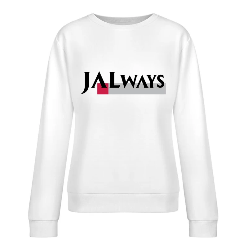 Jal Ways logo Female Pullover Sweatshirt
