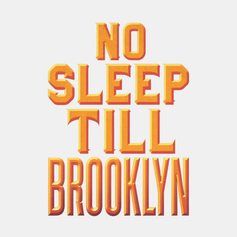 Retro Typography: No Sleep Till Brooklyn Music Reference Male Tank Top