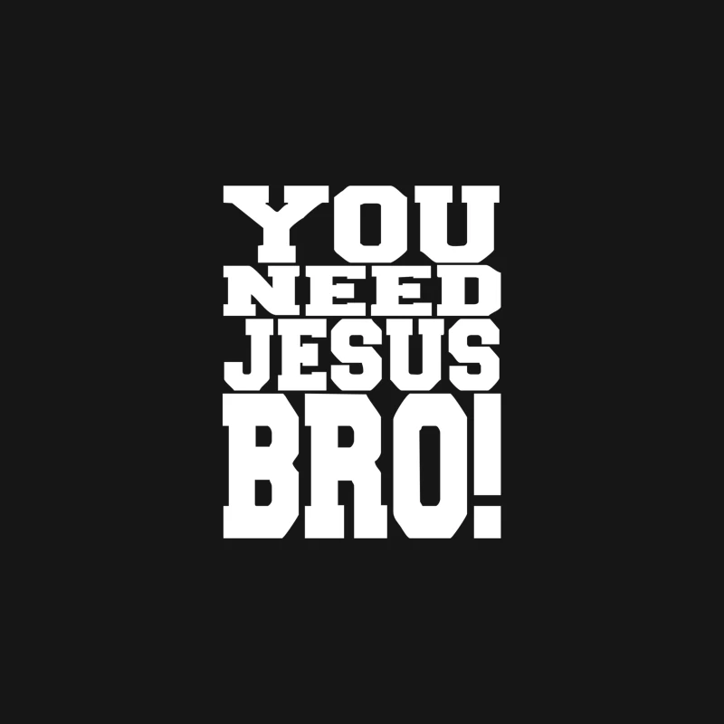 YOU NEED JESUS BRO funny Desk Mat