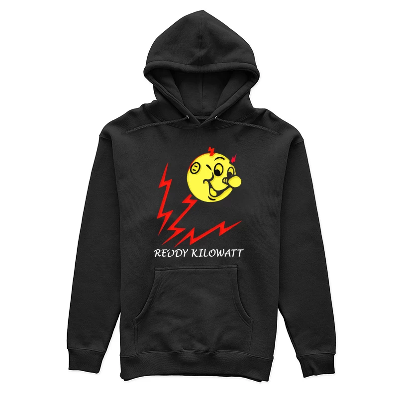 Reddy Kilowatt - Classic Electricity Company Mascot with Lightning Bolts Female Pullover Hoodie