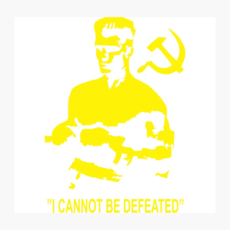 Rocky 4 Ivan Drago Homage Throw Pillow