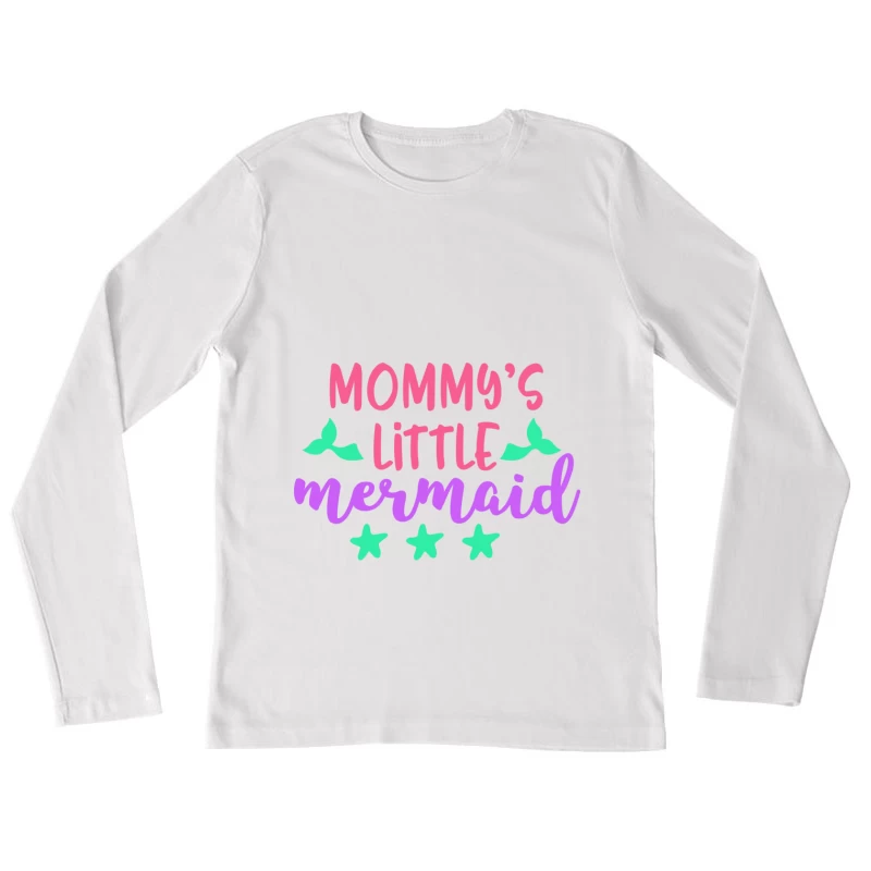 Enfant petite sirène mignonne Femme Manches Longues T-Shirt