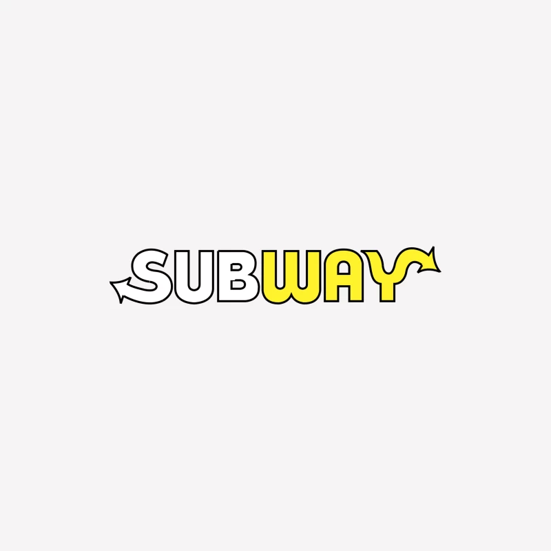 Subway Restaurant Chain Logo Design Male T-Shirt