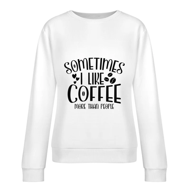 Amour pour le café Femme Sweat-shirt à enfiler