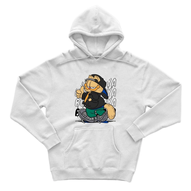 Garfield im Hip-Hop-Stil Herren Pullover Hoodie