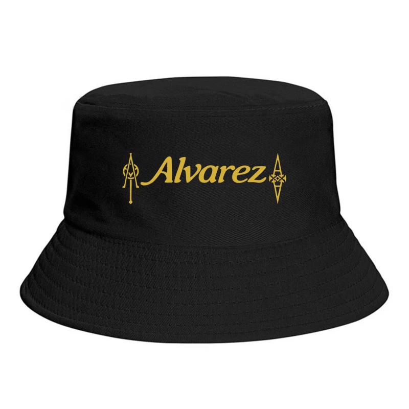 Alvarez Guitar Company Gold Logo Design Bucket Hat