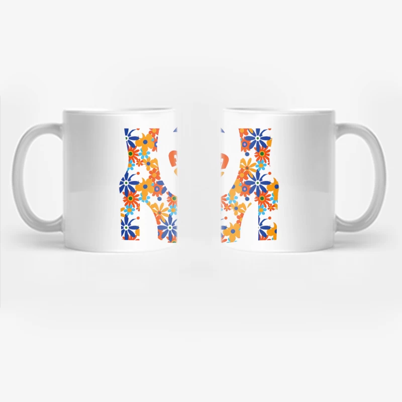 Abba Band Flowers Art Coffee Mug