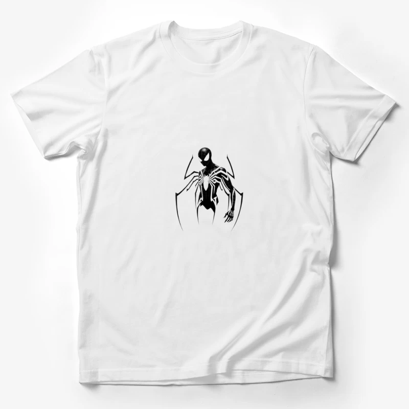 Minimalist Black Suit Spider-Man Symbiote Design Male T-Shirt