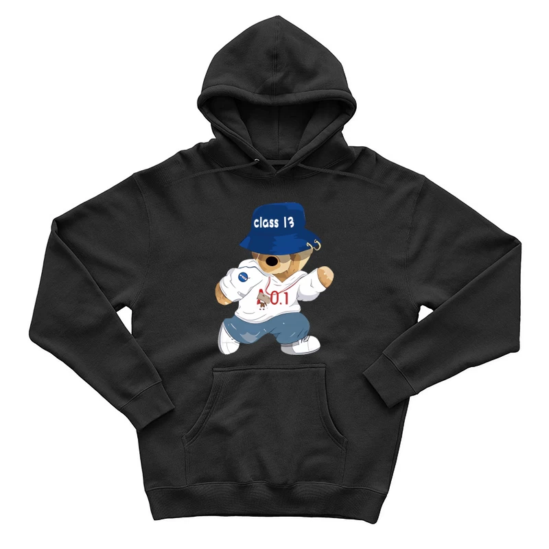 Teddybär mit Hut und lässiger Kleidung Herren Pullover Hoodie