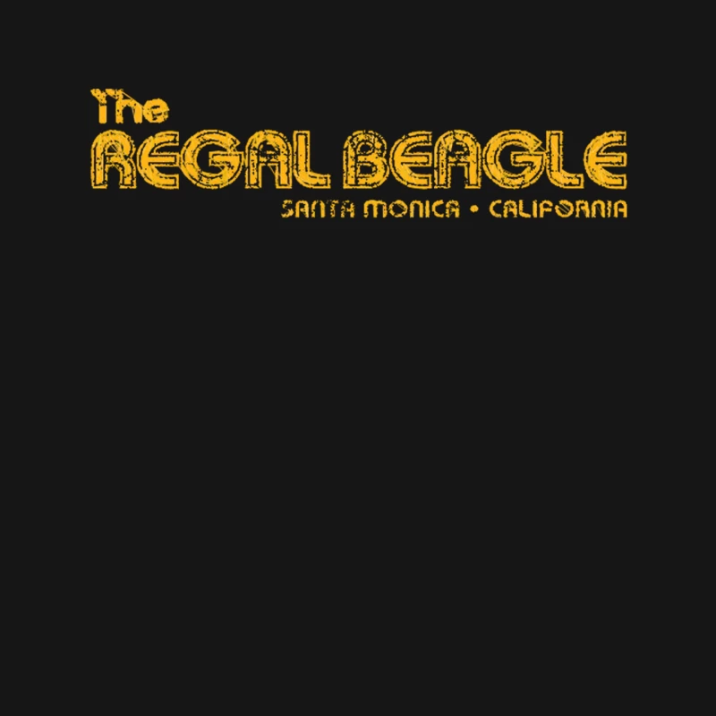 Retro Yellow Logo for The Regal Beagle Restaurant in Santa Monica Mouse Pad