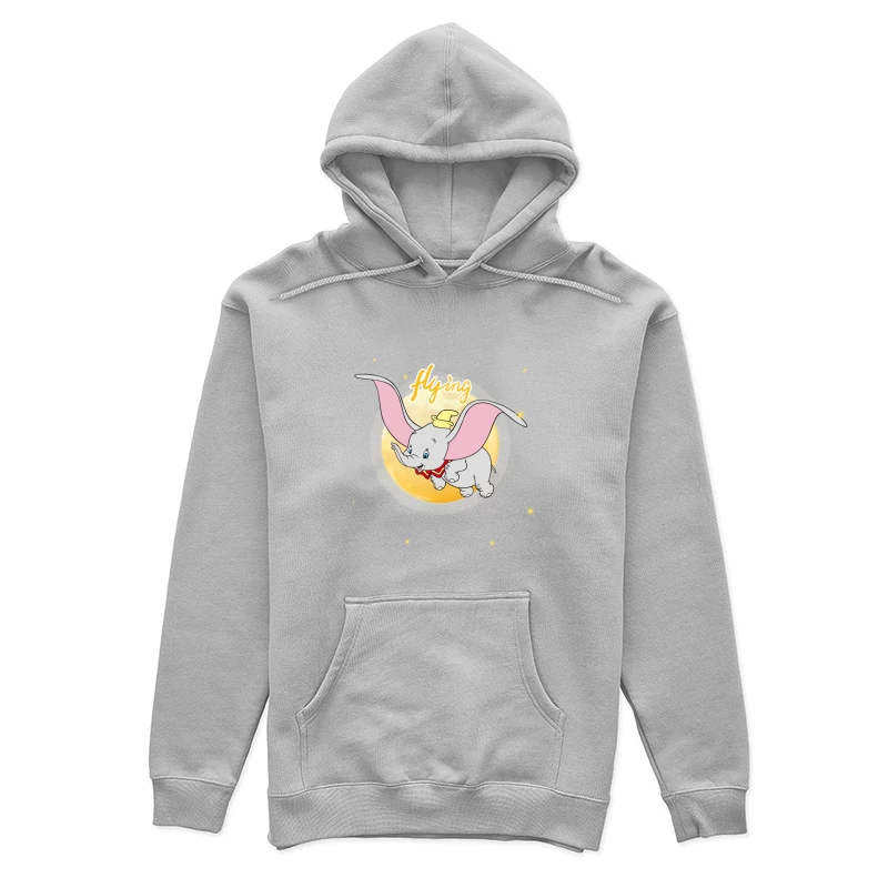 Fliegender Elefant im Mondlicht Damen Pullover Hoodie