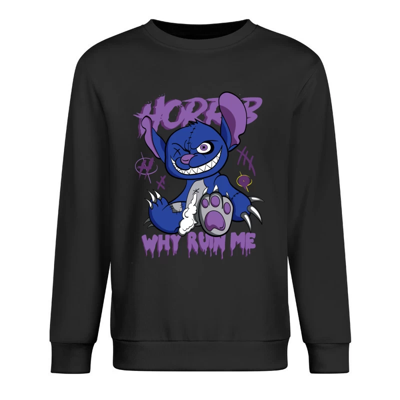 Gruseliges Monsterdesign Herren Pullover Sweatshirt