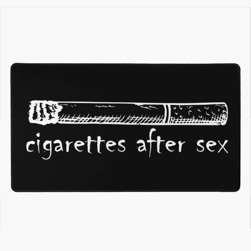 Cigarettes After Sex Logo White Desk Mat